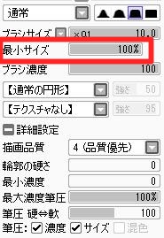 最小サイズ